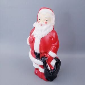 Empire Plastics Vintage 1968 Santa Claus 13" Blow Mold Lights up Holiday